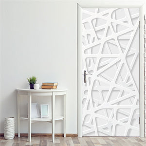 Multiple Size 3D Door Stickers Waterproof PVC Self Adhesive Wallpaper For Doors Peel and Stick DIY Wood Bedroom Refurbish Decals