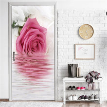 Load image into Gallery viewer, Retro Wooden Door Stickers PVC Waterproof Wallpaper For Doors Living Room Bedroom Home Decor Mural DIY Renovation Decal 90x200cm
