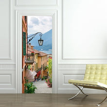 Load image into Gallery viewer, 3D beau paysage autocollant de porte pour salon chambre bricolage PVC auto-adhésif papier peint étanche stickers muraux deursticker
