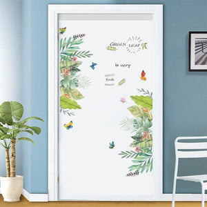 3D beau paysage autocollant de porte pour salon chambre bricolage PVC auto-adhésif papier peint étanche stickers muraux deursticker